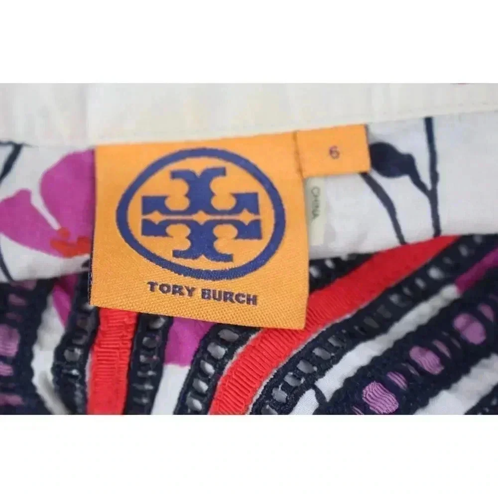 ladies TORY BURCH v-neck blouse size 6
